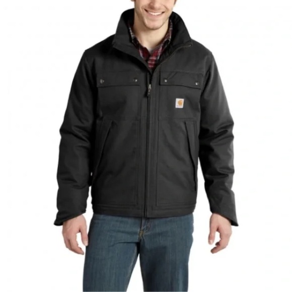 Men's Carhartt Quick Duck Jefferson Black Jacket Like New! Size XL!